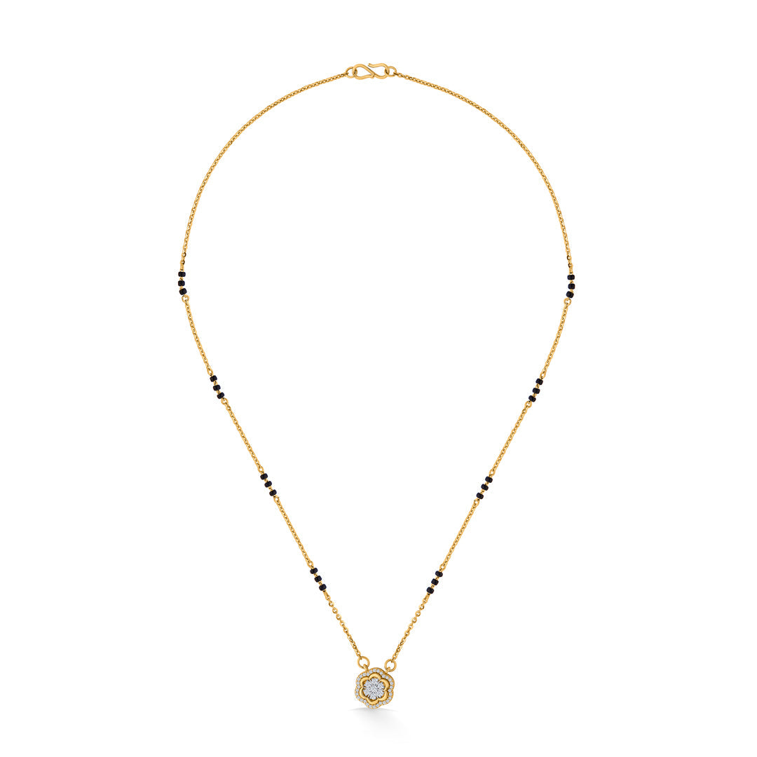 Floral Glow Gold Modern Mangalsutra for Women