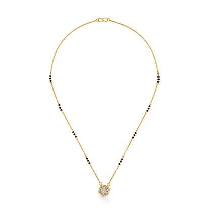 Floral Glow Gold Modern Mangalsutra for Women