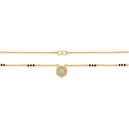Floral Glow Gold Modern Mangalsutra for Women