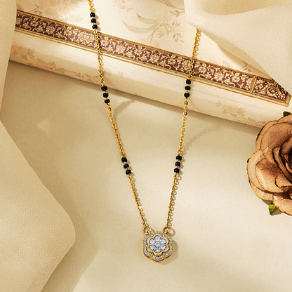 Floral Glow Gold Modern Mangalsutra for Women