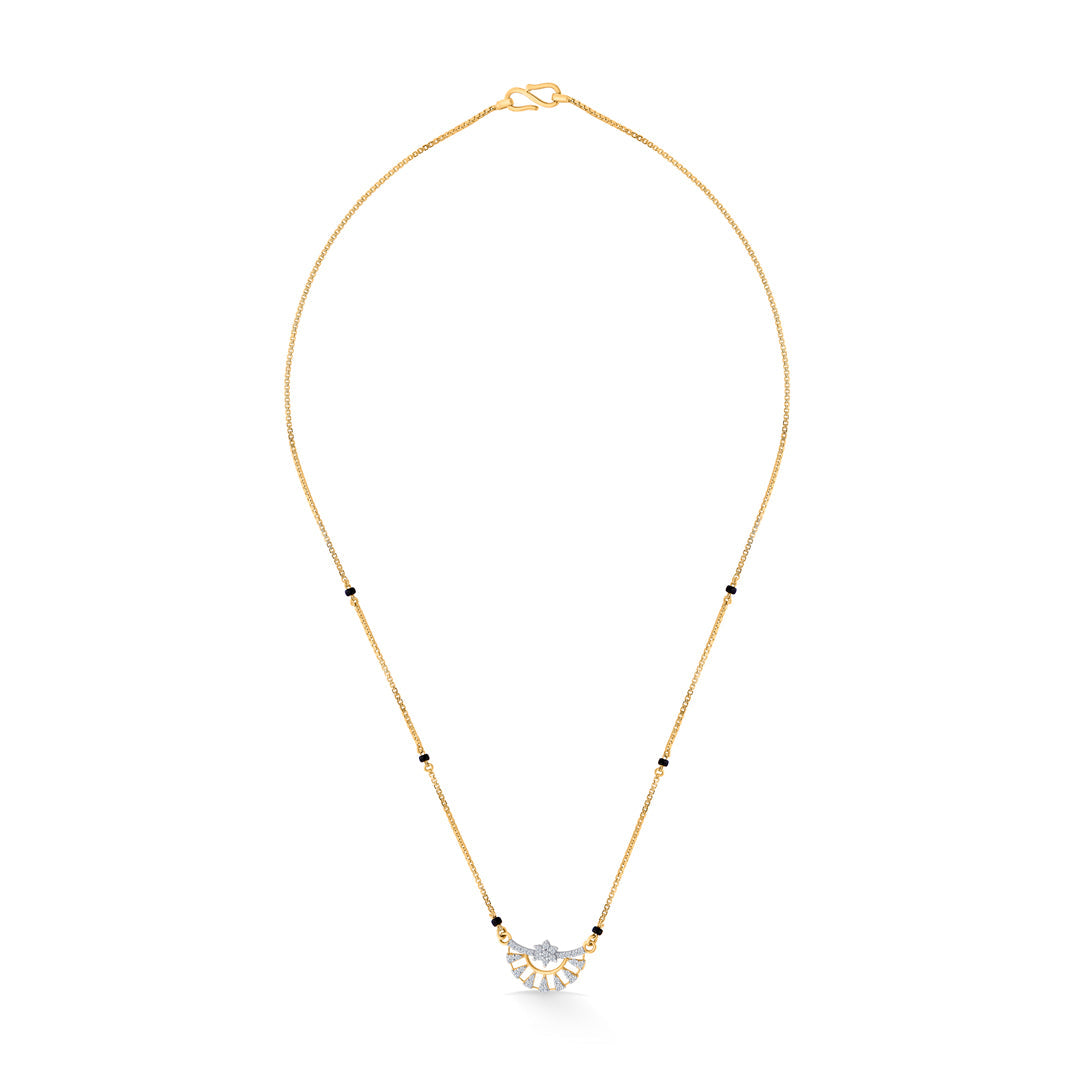 Sunrise Crest Gold Modern Mangalsutra for Women