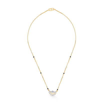 Sunrise Crest Gold Modern Mangalsutra for Women