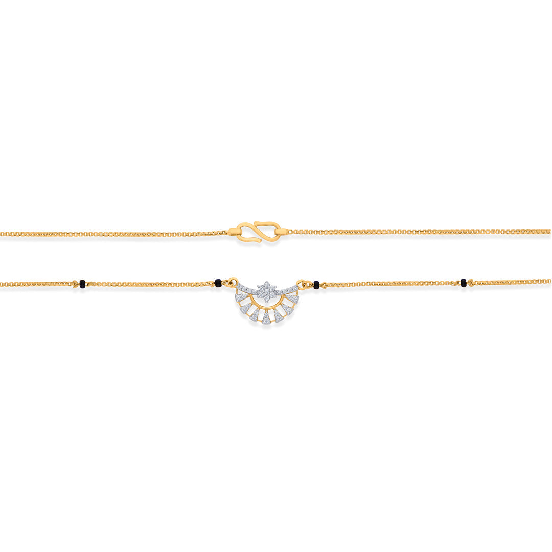 Sunrise Crest Gold Modern Mangalsutra for Women