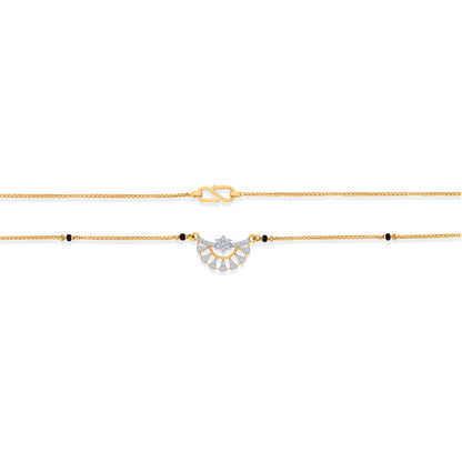 Sunrise Crest Gold Modern Mangalsutra for Women