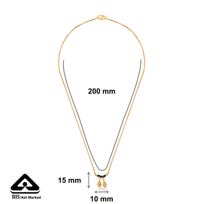 Aura Brilliance Gold Modern Mangalsutra for Women