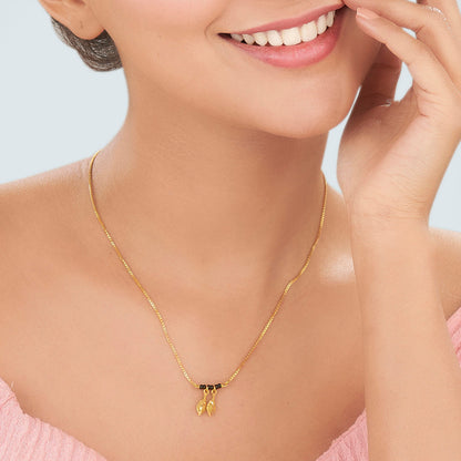 Aura Brilliance Gold Modern Mangalsutra for Women