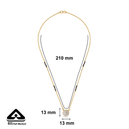 Ratna Aura Gold Modern Mangalsutra for Women