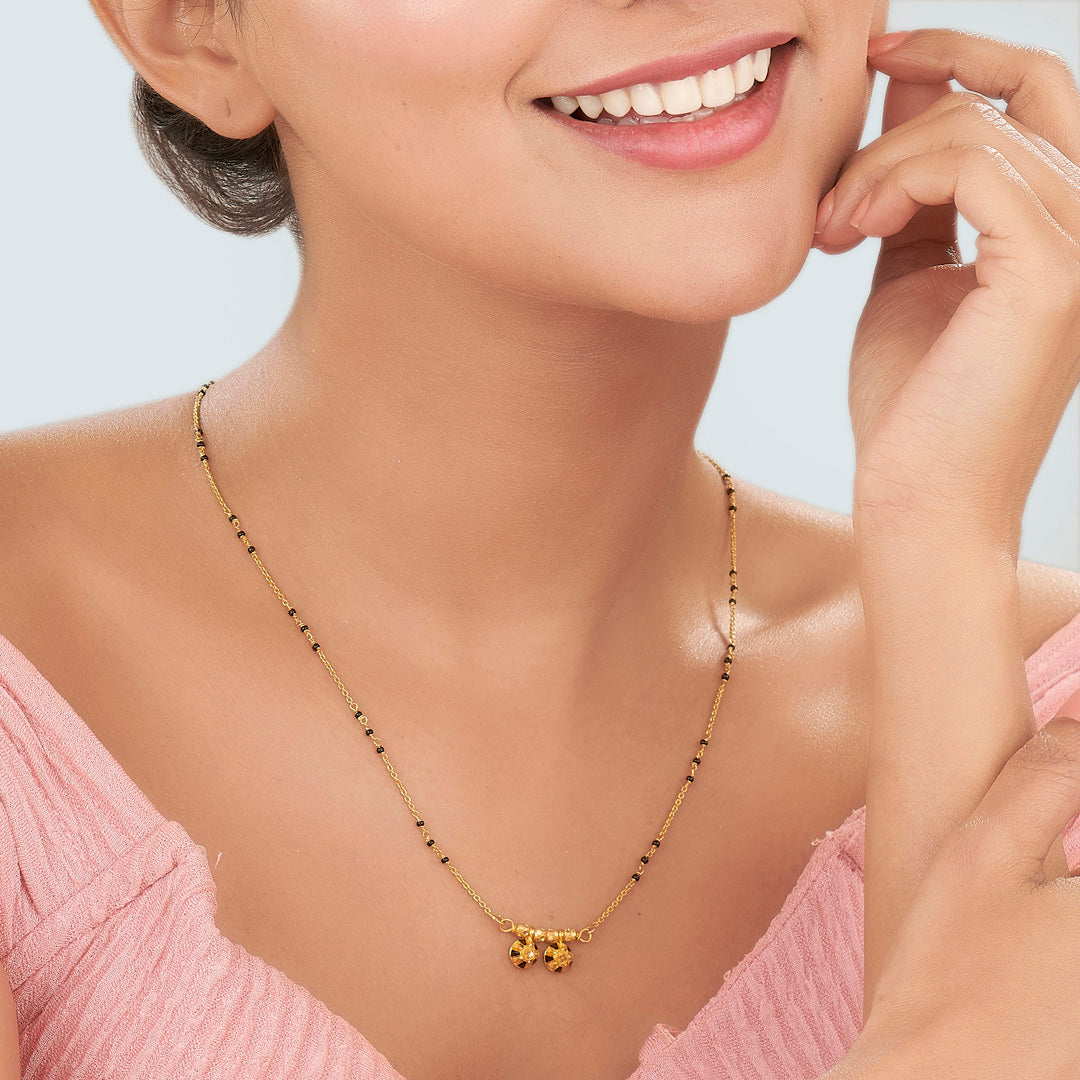 Auspicious Aura Gold Watimani Mangalsutra for Women