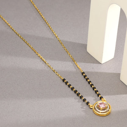 Blossom Line Gold Modern Mangalsutra for Women