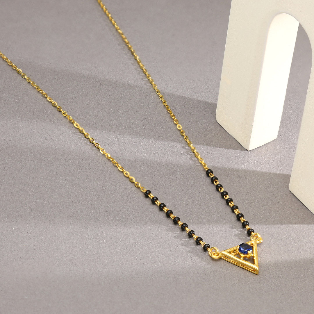 Noir Edge Gold Modern Mangalsutra for Women