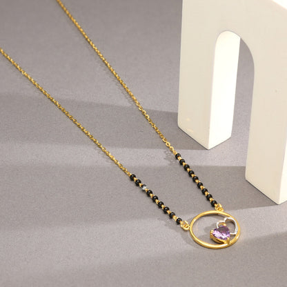 Forever Circle Gold Modern Mangalsutra for Women