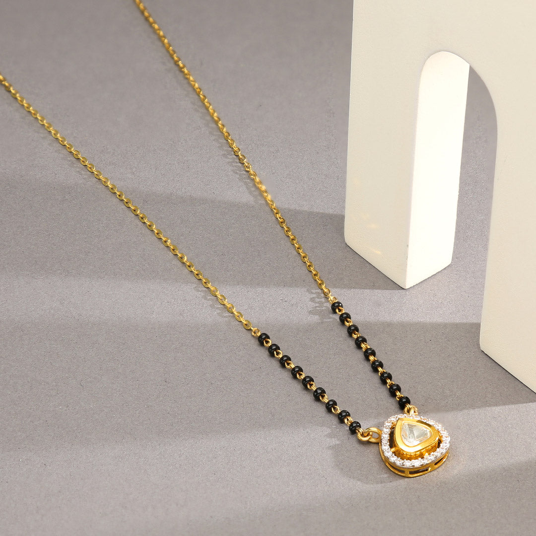 Woven Bond Gold Modern Mangalsutra for Women