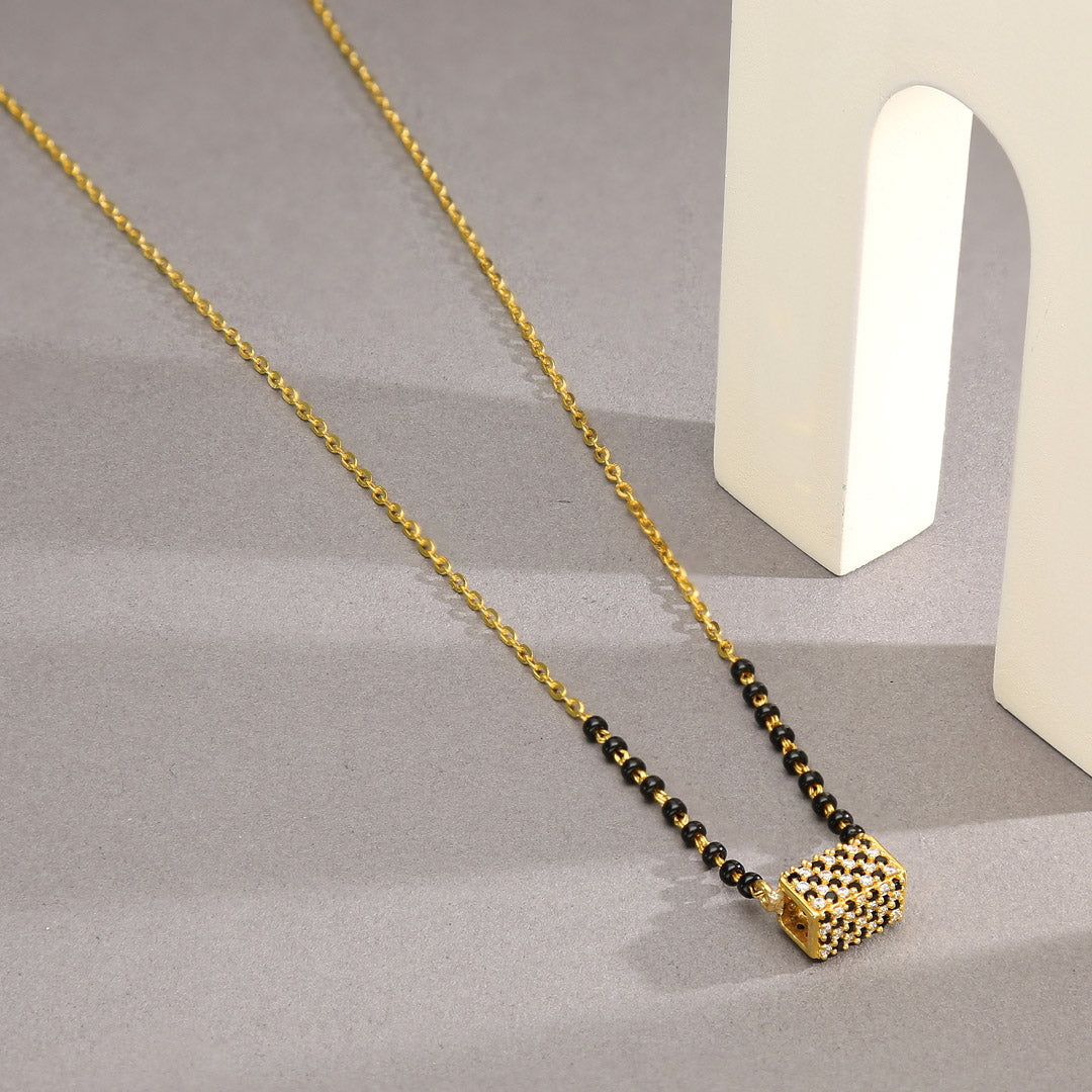 Heartline Gold Modern Mangalsutra for Women