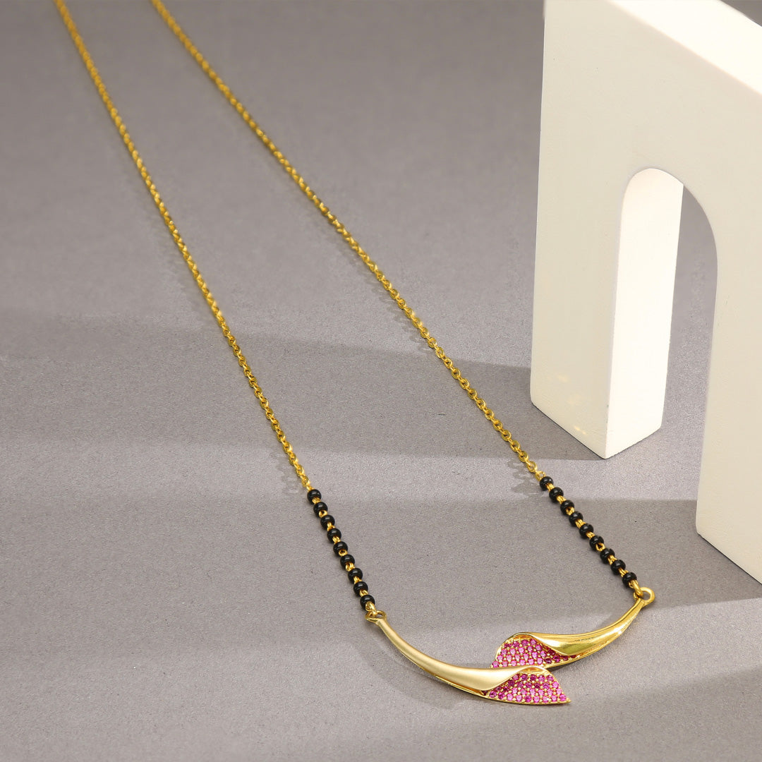 Bond Thread Gold Modern Mangalsutra for Women