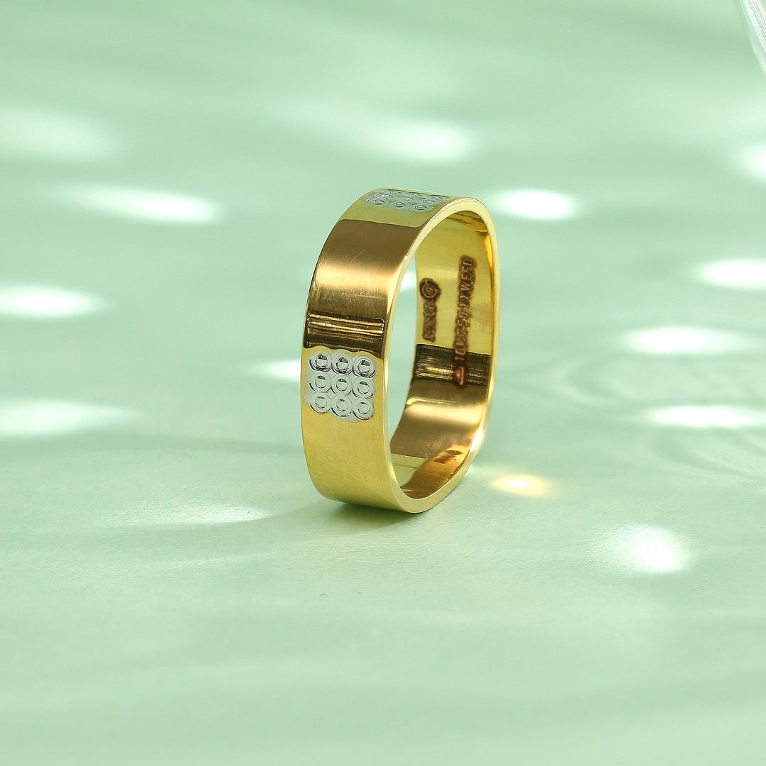 Refined Mark Gold Men's Ring for Men