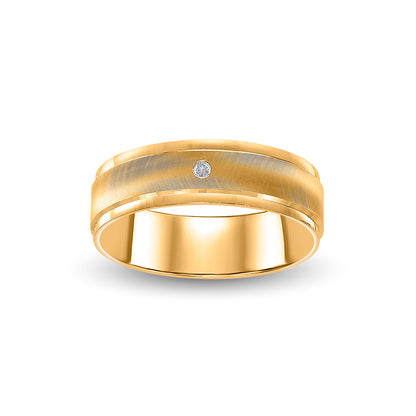 Velvet Finish Men's Gold Ring