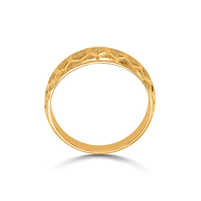 Hexa Glow Men's Gold Ring
