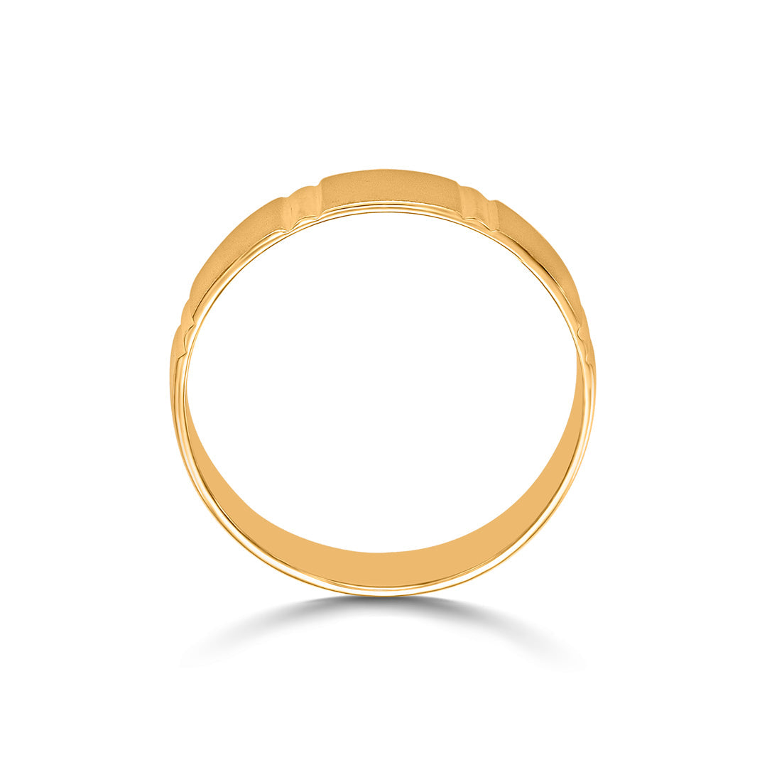 Glow Arc Men's Gold Ring