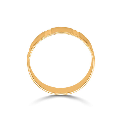 Glow Arc Men's Gold Ring