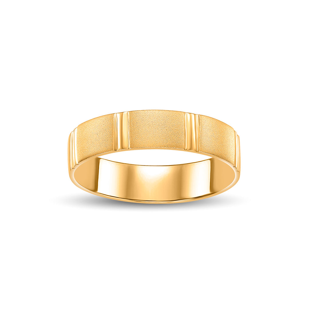 Glow Arc Men's Gold Ring
