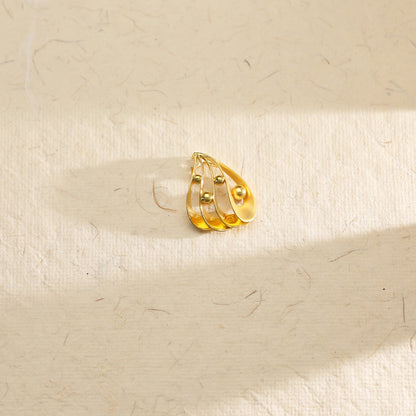 Solar Edge Gold Classic Pendant for Women