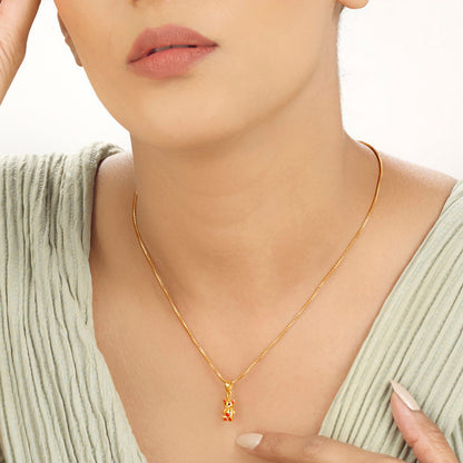 Teddy Love Gold Charm Pendant for Women