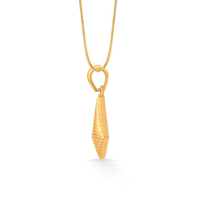 Diamond Edge Gold Modern Pendant for Women