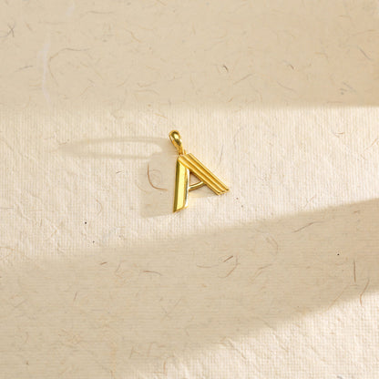 Apex A Gold Alphabet Pendant for Women