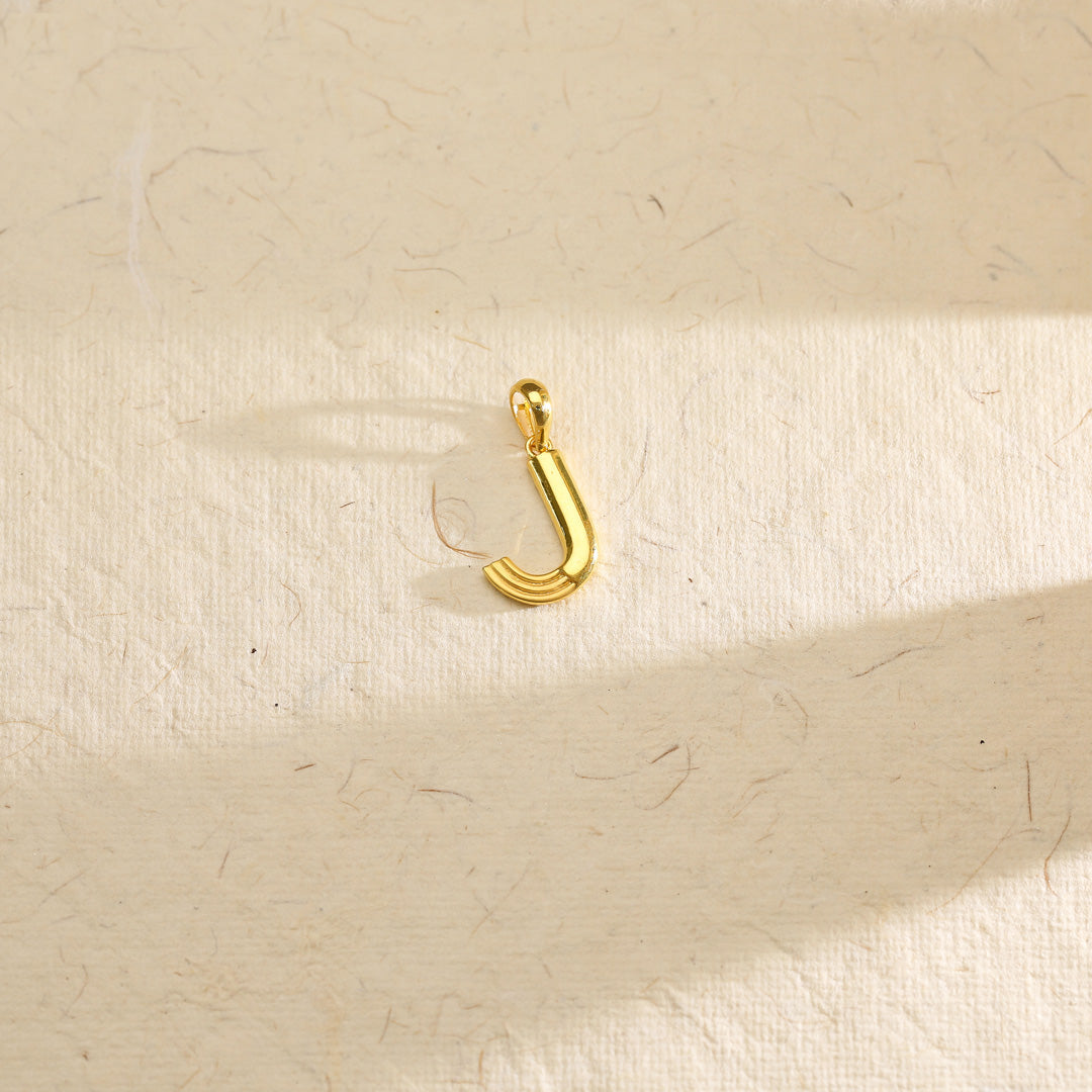 Joy J Gold Alphabet Pendant for Women
