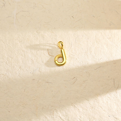 Dream D Gold Alphabet Pendant for Women