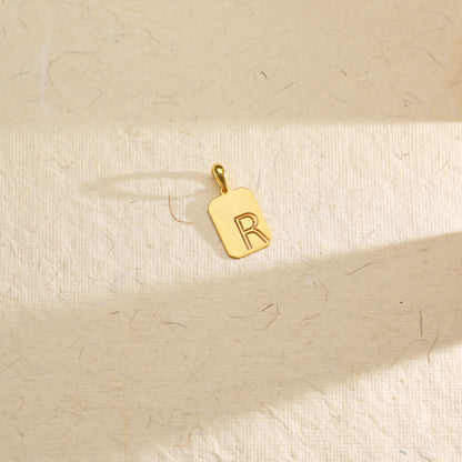 Regal R Gold Alphabet Pendant for Women