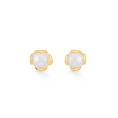Sunlit Pearl Gold Pendant Set for Women