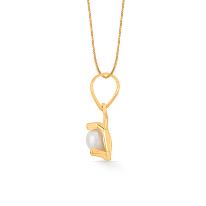 Pearl Blossom Gold Pendant Set for Women