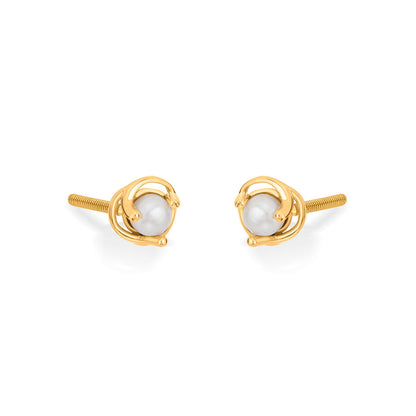 Pearl Blossom Gold Pendant Set for Women