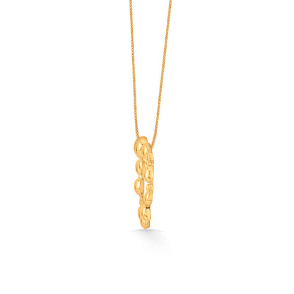 Regal Beads Gold Pendant Set for Women