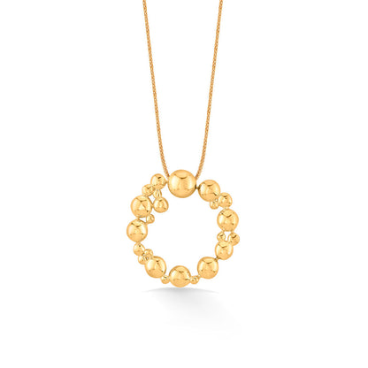 Regal Beads Gold Pendant Set for Women