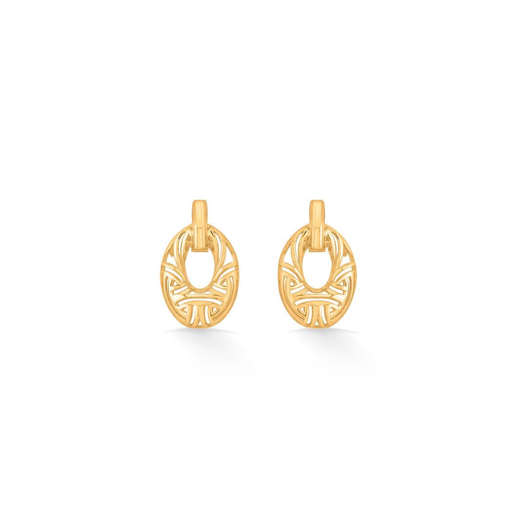 Lace Glow Gold Pendant Set for Women