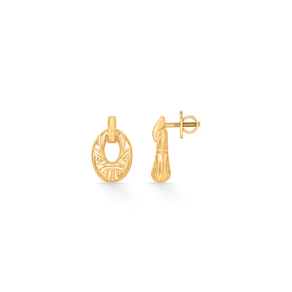 Lace Glow Gold Pendant Set for Women