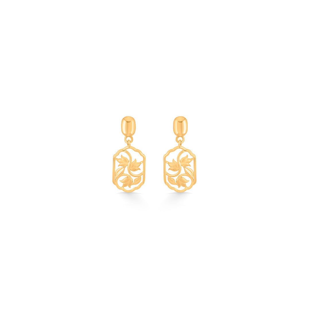 Leaf Canopy Gold Pendant Set for Women
