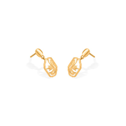 Leaf Canopy Gold Pendant Set for Women