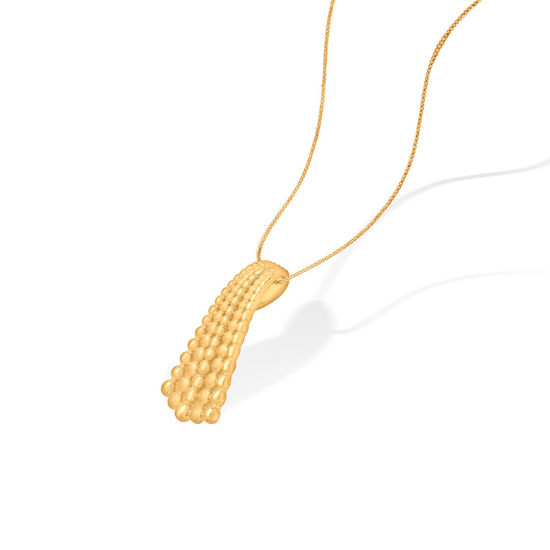 Solar Tassel Gold Pendant Set for Women