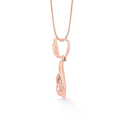 Golden Leaf Gold Pendant Set for Women