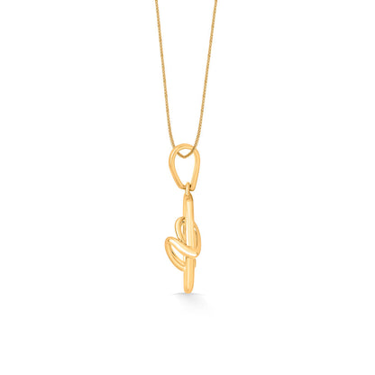 Luxe Knot Gold Pendant Set for Women
