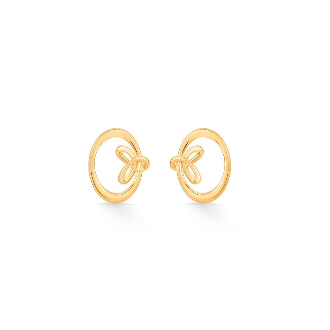 Luxe Knot Gold Pendant Set for Women