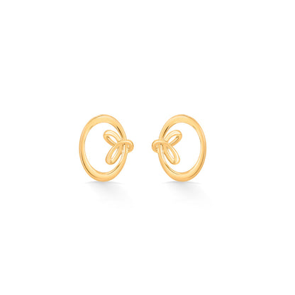 Luxe Knot Gold Pendant Set for Women