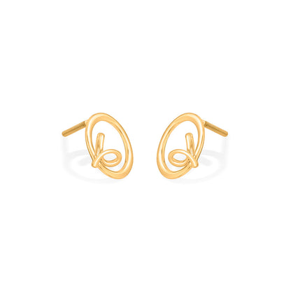 Luxe Knot Gold Pendant Set for Women