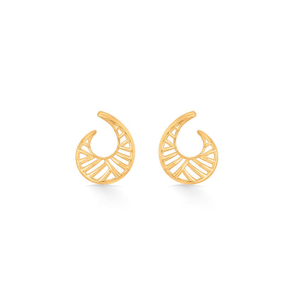 Sun Twist Gold Pendant Set for Women