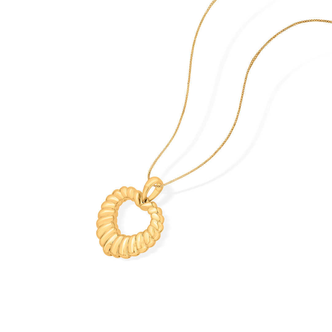 Heart Glow Gold Pendant Set for Women
