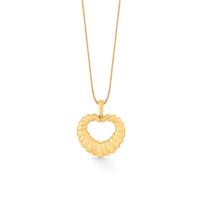 Heart Glow Gold Pendant Set for Women