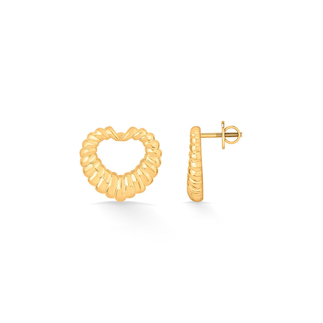 Heart Glow Gold Pendant Set for Women